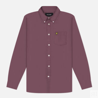 Мужская рубашка Lyle & Scott Plain Oxford, цвет фиолетовый, размер S