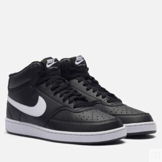 Мужские кроссовки Nike Court Vision Mid Next Nature, цвет чёрный, размер 43