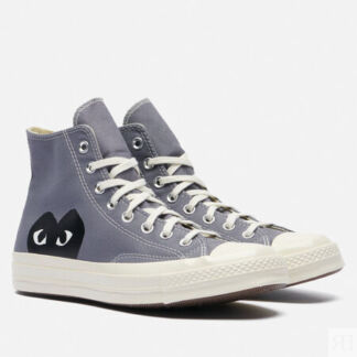 Мужские кеды Converse x Comme des Garcons Play Chuck 70 Hi, цвет серый, раз