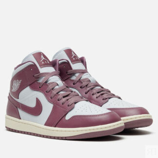 Женские кроссовки Jordan Wmns Air Jordan 1 Mid, цвет фиолетовый, размер 37.