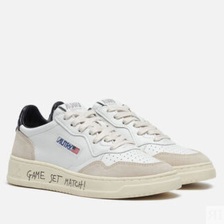Женские кроссовки Autry Medalist Low Lettering Suede, цвет белый, размер 38