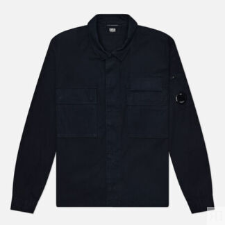 Мужская рубашка C.P. Company Organic Gabardine Lens, цвет синий, размер XL