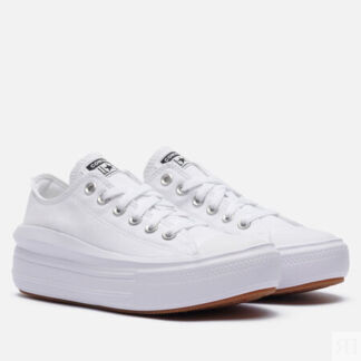 Женские кеды Converse Chuck Taylor All Star Move Canvas Platform, цвет белы