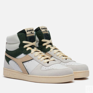Кроссовки Diadora Magic Basket Mid Suede, цвет белый, размер 41 EU