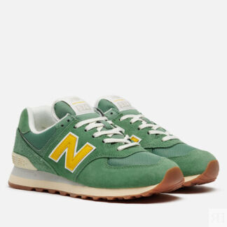 Женские кроссовки New Balance WL574GS2, цвет зелёный, размер 40 EU
