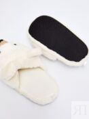 Домашние тапочки-мишки из экомеха zolla 025119L2D095 фото 4