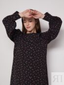 Платье мини с длинным акцентным рукавом zolla 022118208273 фото 5