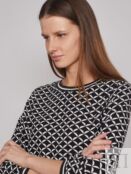 Прямое платье с графичным принтом zolla 02312827Y191 фото 3