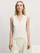 Жилет из вискозы с кружевным рисунком Zarina ZR2506033303-2 фото 4