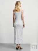 Двуслойное платье из тенселя с принтом Zarina ZR2506032904-332 фото 5