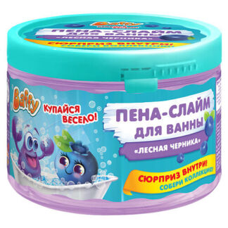 BAFFY Пена-слайм для ванны детская с сюрпризом "Лесная черника" 300.0