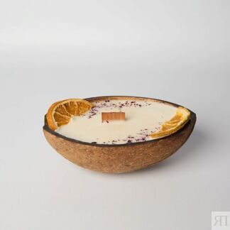 CANDLE ZEN Свеча интерьерная, ароматическая в кокосе с ароматом Пряный апел