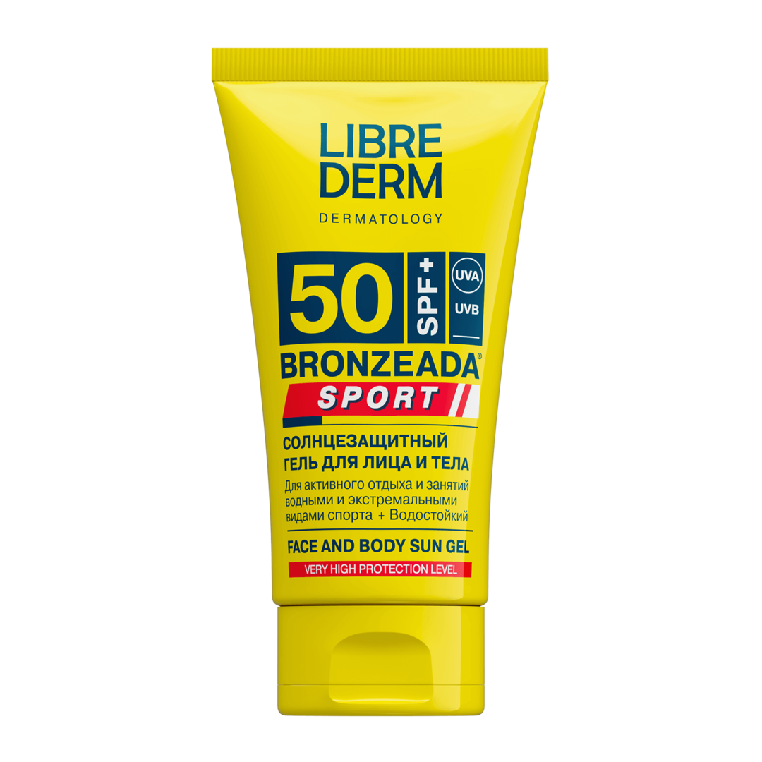 Librederm Солнцезащитный гель для лица и тела SPF 50 SPORT 150 мл