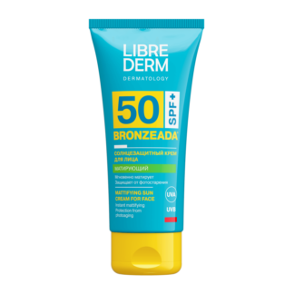 Солнцезащитный матирующий крем для лица SPF50 Librederm 50 мл