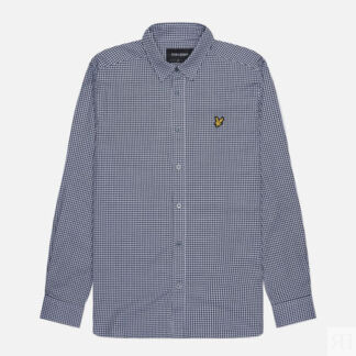 Мужская рубашка Lyle & Scott Shepherd Check, цвет синий, размер XL