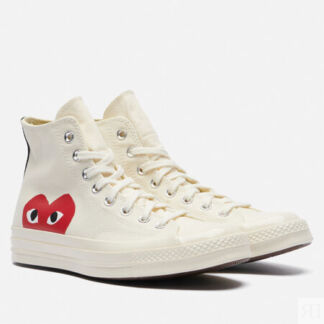 Кеды Converse x Comme des Garcons Play Chuck 70 Hi, цвет бежевый, размер 37