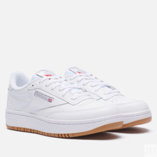 Женские кроссовки Reebok Club C Double, цвет белый, размер 38.5 EU