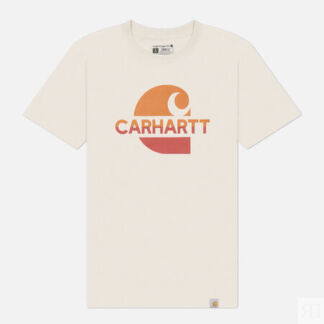 Женская футболка Carhartt Loose Fit Heavyweight Feded C Graphic, цвет белый