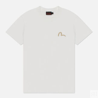 Женская футболка Evisu Hummingbird & Magnolia Flower Printed, цвет белый, р