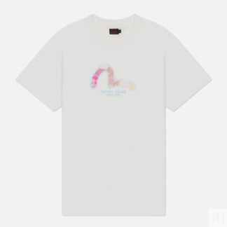 Женская футболка Evisu Seagull Foil Printed, цвет белый, размер S