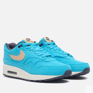 Кроссовки Nike Air Max 1 Premium Corduroy, цвет голубой, размер 37.5 EU