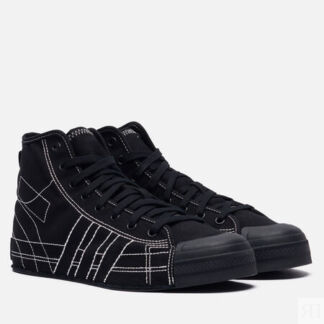 Мужские кеды Y-3 Nizza Hi, цвет чёрный, размер 43.5 EU