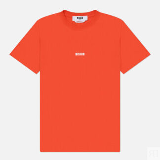 Женская футболка MSGM Micrologo MSGM Print, цвет красный, размер M