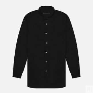 Мужская рубашка SOPHNET. Wool Twill Baggy, цвет чёрный, размер M