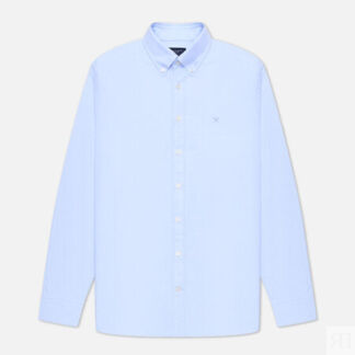 Мужская рубашка Hackett Washed Oxford Slim Fit, цвет голубой, размер XXXL