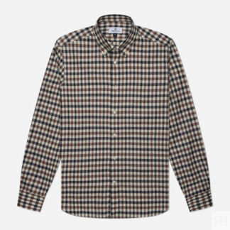 Мужская рубашка Aquascutum Active Club Check, цвет бежевый, размер XXXL
