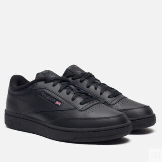 Кроссовки Reebok Club C 85, цвет чёрный, размер 44.5 EU