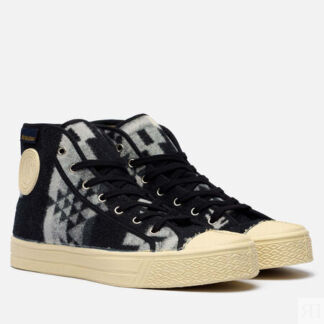 Мужские кеды US Rubber x Pendleton High, цвет чёрный, размер 44 EU
