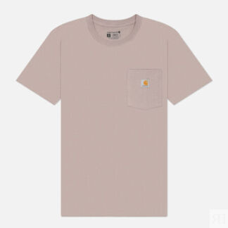 Женская футболка Carhartt Loose Fit Heavyweight K87 Pocket, цвет бежевый, р