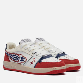 Кроссовки Enterprise Japan EJ Egg Rocket Low Leather/Tumbled, цвет красный,