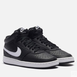 Женские кроссовки Nike Wmns Court Vision Mid, цвет чёрный, размер 40 EU