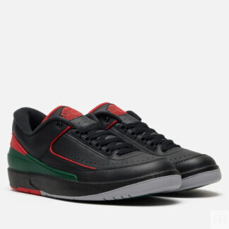 Мужские кроссовки Jordan Air Jordan 2 Retro Low, цвет чёрный, размер 47.5 E