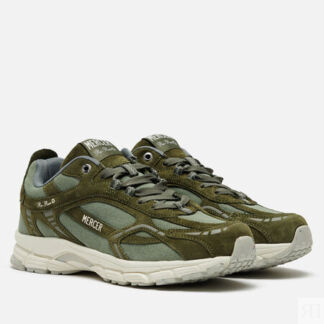 Кроссовки Mercer The Re-Run Washed Canvas, цвет оливковый, размер 40 EU
