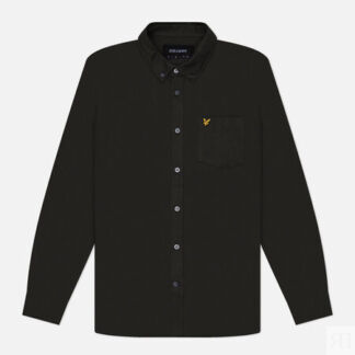 Мужская рубашка Lyle & Scott Plain Oxford, цвет серый, размер XL
