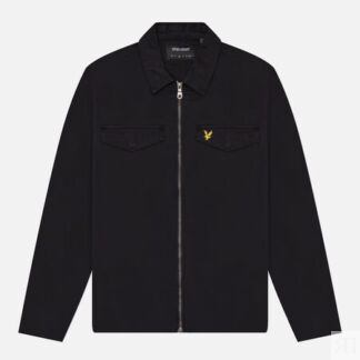Мужская рубашка Lyle & Scott Cotton Overshirt, цвет чёрный, размер XL