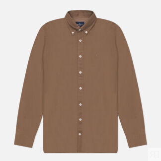Мужская рубашка Hackett Essential Garment Dyed Oxford, цвет бежевый, размер