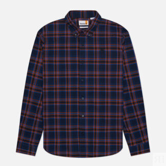 Мужская рубашка Timberland Stretch Poplin Check, цвет синий, размер M