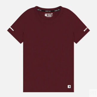 Женская футболка Carhartt LWD Relaxed Fit, цвет бордовый, размер L