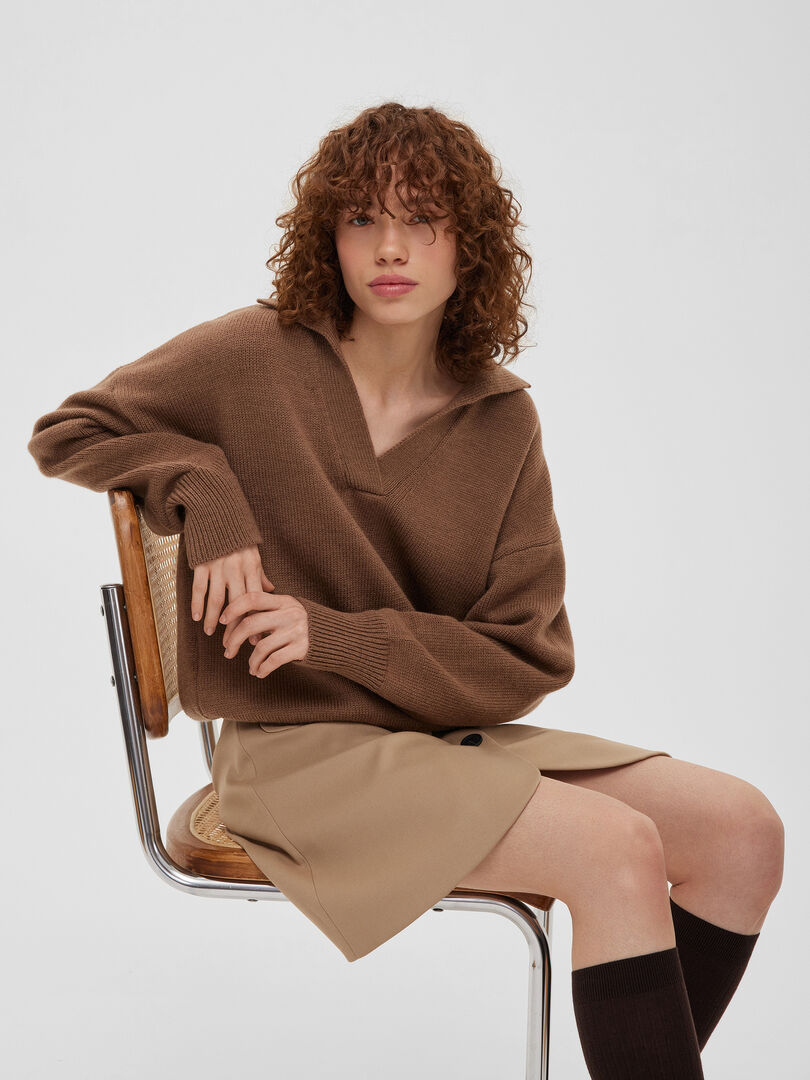 Джемпер-поло Aim clo — то, что нужно для зимы. Sale до -50%