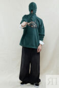 Худи oversize с капюшоном и принтом befree 4610283957098 фото 5