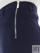 Укороченные зауженные брюки Slim на резинке zolla 024137370032 фото 4