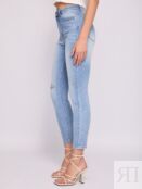 Джинсы силуэта Skinny с рваным эффектом zolla 02421714S043 фото 3