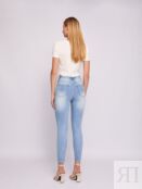 Джинсы силуэта Skinny с рваным эффектом zolla 02421714S043 фото 5