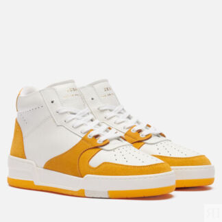 Женские кроссовки Zespa ZSP24 Nappa/Suede Bicolor, цвет жёлтый, размер 40 E