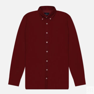Мужская рубашка Hackett Essential Garment Dyed Oxford, цвет бордовый, разме
