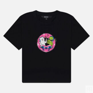 Женская футболка RIPNDIP Love Is Ripndip Cropped Baby, цвет чёрный, размер